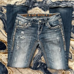 Rock Revival Vivian B13 Bootcut distressed jeans